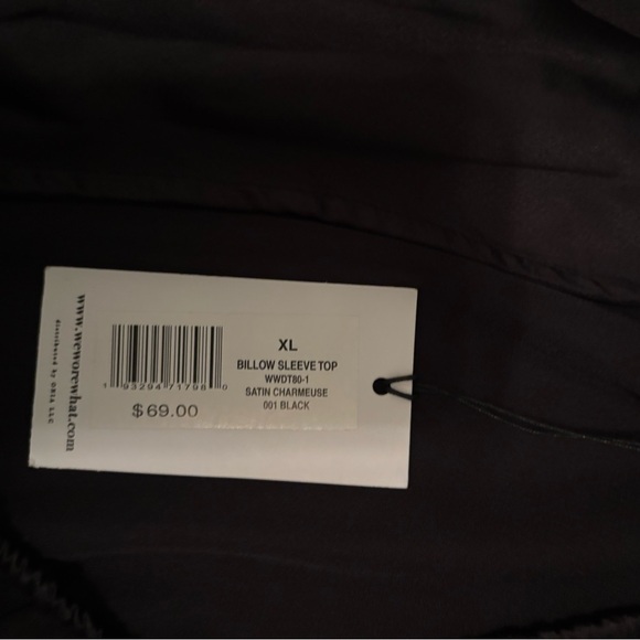 WeWoreWhat Black Balloon Sleeve Blouse - Picture 5 of 6